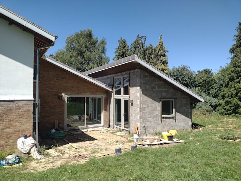 mid century house extension