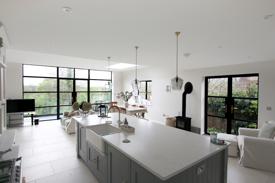 Open plan kitchen