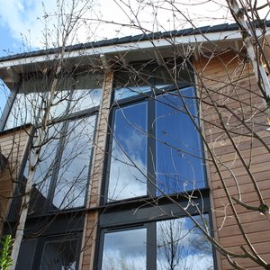 Horizontal timber cladding