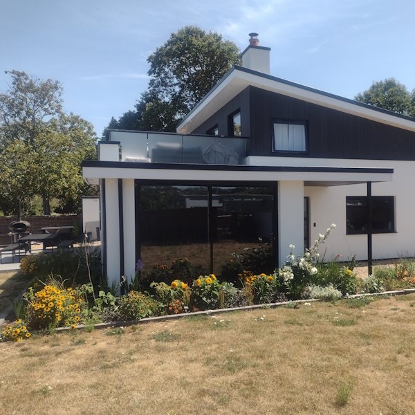 Modern house render and cladding