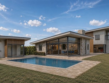 New mid-century style house