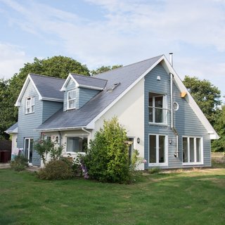 Side of completed house